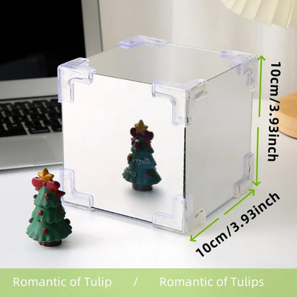 DIY Tulip Mirror Cube Night Light Bedroom Lamp by HitMyNeed