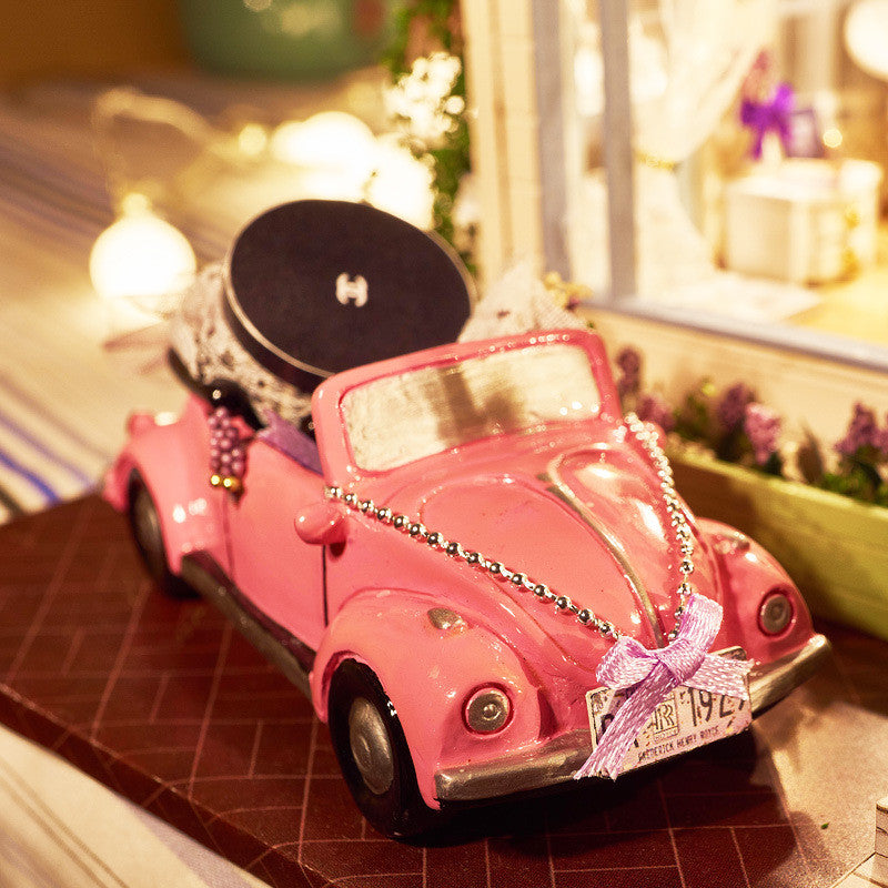 DIY Vintage Miniature Dollhouse Kit with Furniture by HitMyNeed