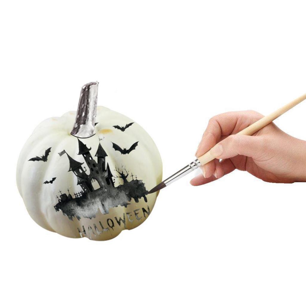 DIY White Foam Pumpkins Set (12 Pack) by HitMyNeed