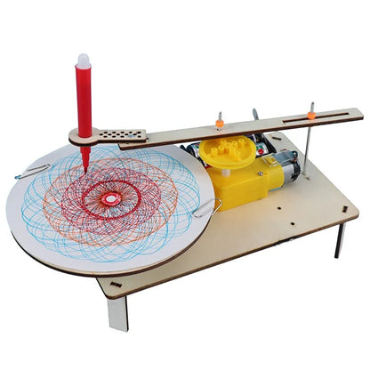 DIY Wooden Electric Plotter Robot STEM Drawing Kit by HitMyNeed