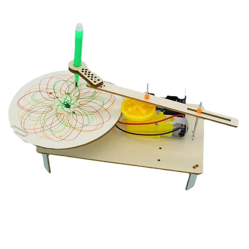DIY Wooden Electric Plotter Robot STEM Drawing Kit by HitMyNeed