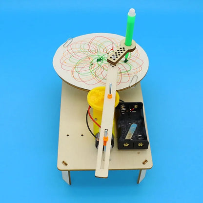DIY Wooden Electric Plotter Robot STEM Drawing Kit by HitMyNeed