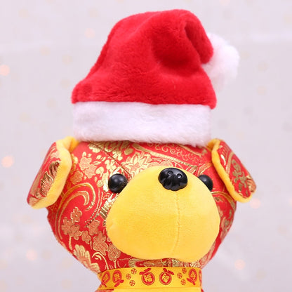 Dog Christmas Santa Hat with Elastic Strap by HitMyNeed