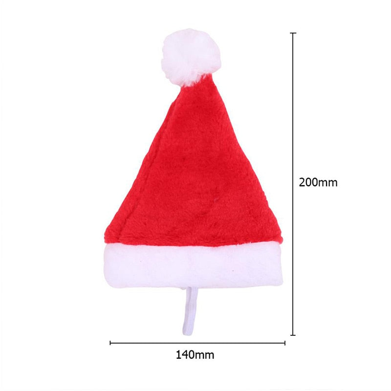 Dog Christmas Santa Hat with Elastic Strap by HitMyNeed