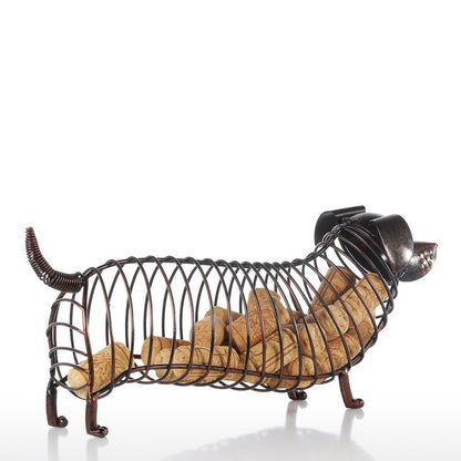 Dog Design Wine Cork Holder Metal Home Décor by HitMyNeed