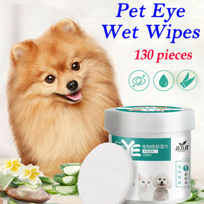 Dog Eye & Ear Wipes 130-Pack in Travel Canister by HitMyNeed
