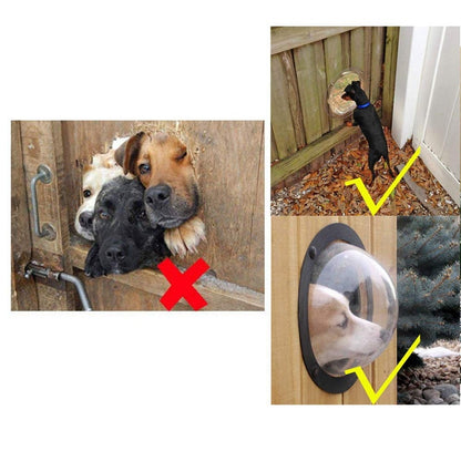 Dog Fence Window Bubble Dome Viewing Port by HitMyNeed