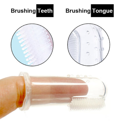Dog Finger Toothbrush Set (10 Pack) Silicone by HitMyNeed