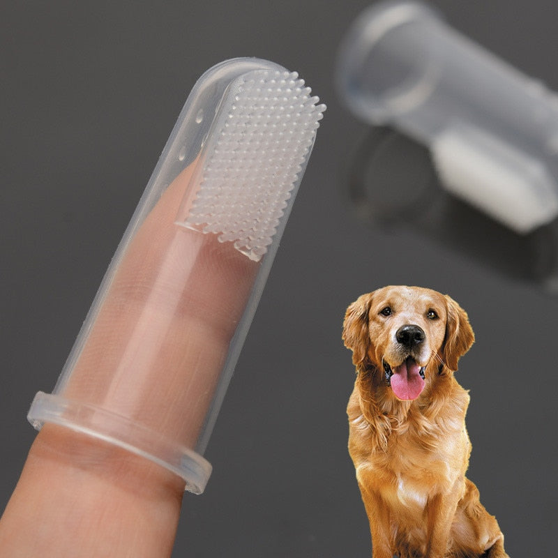 Dog Finger Toothbrush with Storage Case by HitMyNeed