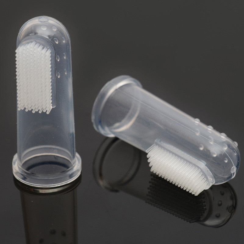 Dog Finger Toothbrush with Storage Case by HitMyNeed