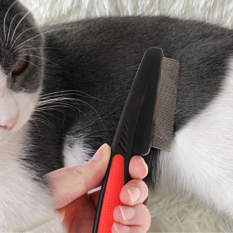 Dog Flea Comb with Fine Stainless Steel Bristles by HitMyNeed