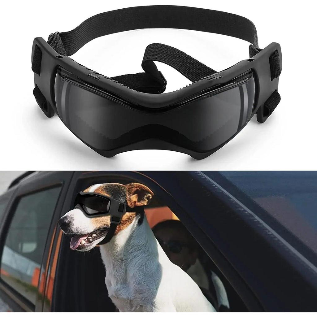 Dog Goggles with UV, Wind & Snow Protection black by HitMyNeed