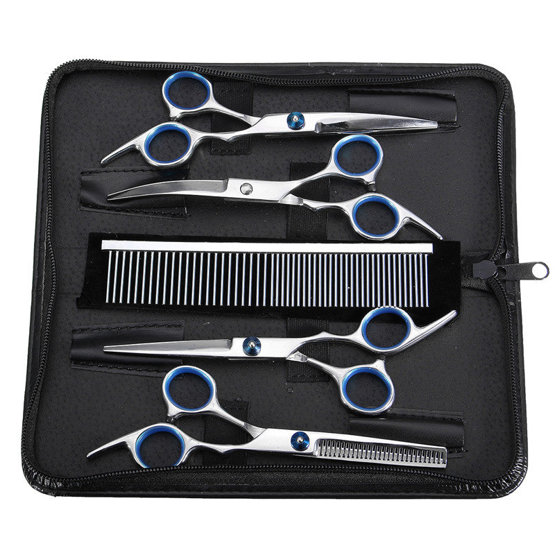 Dog Grooming Kit with Scissors, Comb & Case by HitMyNeed