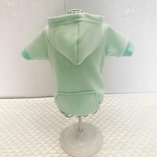 Dog Hoodie Sweatshirt with Pocket light-green m-2-5-3-5kg by HitMyNeed