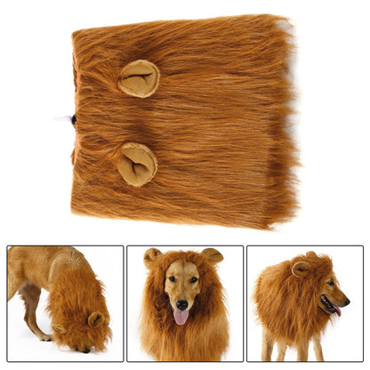 Dog Lion Mane Wig for Large Breeds by HitMyNeed
