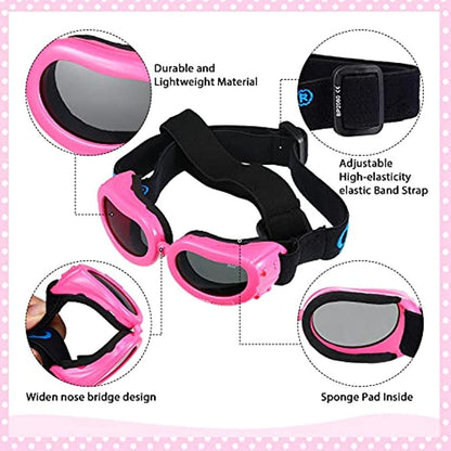 Dog Motorcycle Helmet and Goggles Safety Set by HitMyNeed
