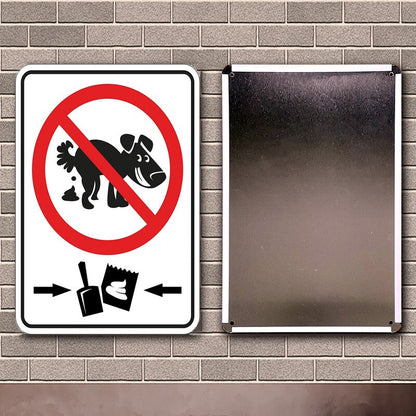 Dog No Poop Sign Tin Plate, 30 x 20 cm by HitMyNeed