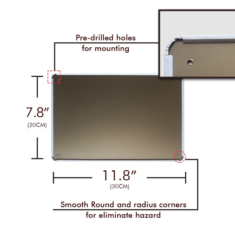 Dog No Poop Sign Tin Plate, 30 x 20 cm by HitMyNeed