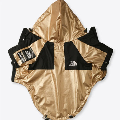 Dog Raincoat with Hood for Small to Large Dogs brown s by HitMyNeed