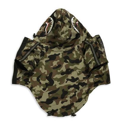 Dog Raincoat with Hood for Small to Large Dogs green s by HitMyNeed