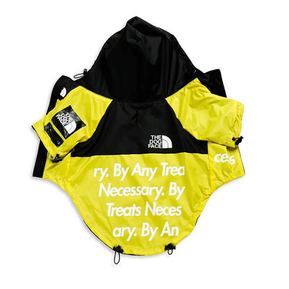 Dog Raincoat with Hood for Small to Large Dogs yellow s by HitMyNeed