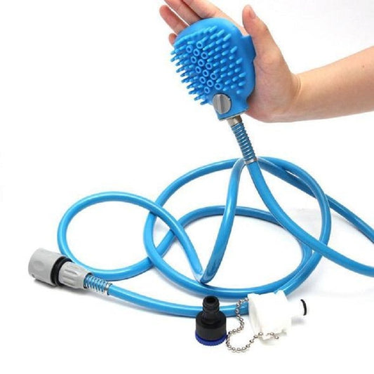 Dog Shower and Bathing Brush with 7.5ft Hose by HitMyNeed