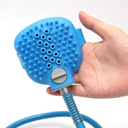 Dog Shower and Bathing Brush with 7.5ft Hose by HitMyNeed