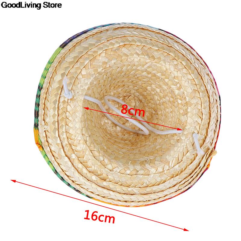 Dog Sombrero Straw Hat with Adjustable Chin Strap by HitMyNeed