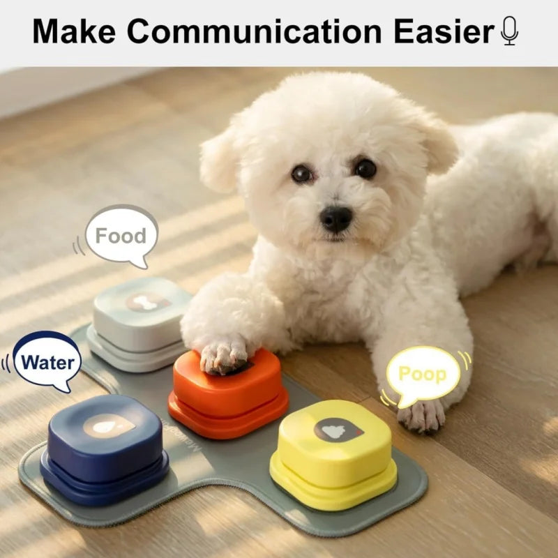Dog Talking Buttons with Mat for Voice Training by HitMyNeed