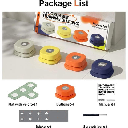 Dog Talking Buttons with Mat for Voice Training by HitMyNeed