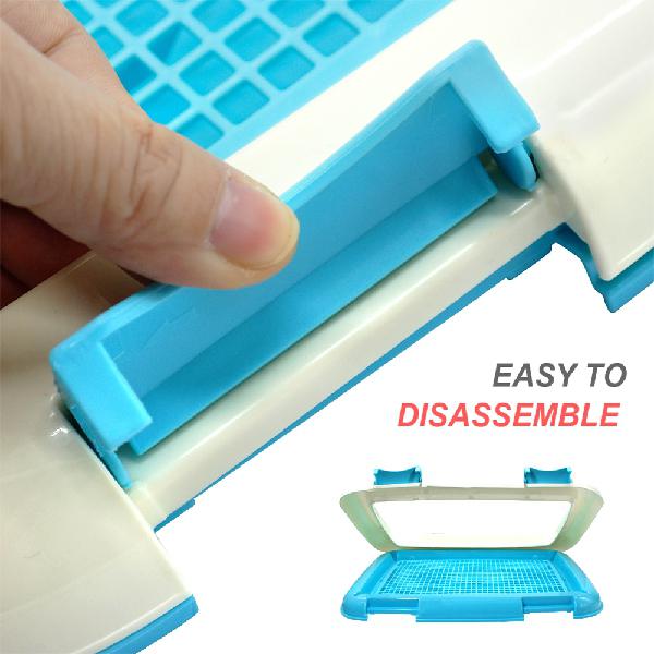 Dog Toilet Portable Plastic Tray with Column by HitMyNeed