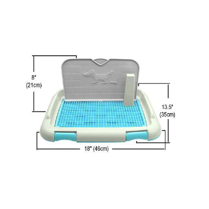 Dog Toilet Portable Plastic Tray with Column by HitMyNeed