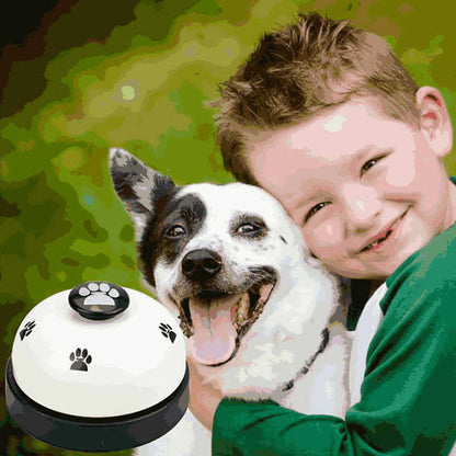 Dog Training Bell with Paw Print Design by HitMyNeed