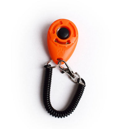 Dog Training Clicker with Wrist Strap dark-orange by HitMyNeed