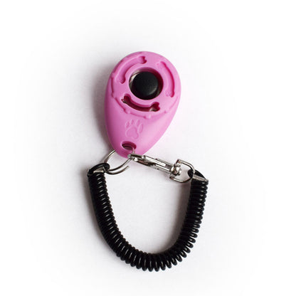 Dog Training Clicker with Wrist Strap pink by HitMyNeed