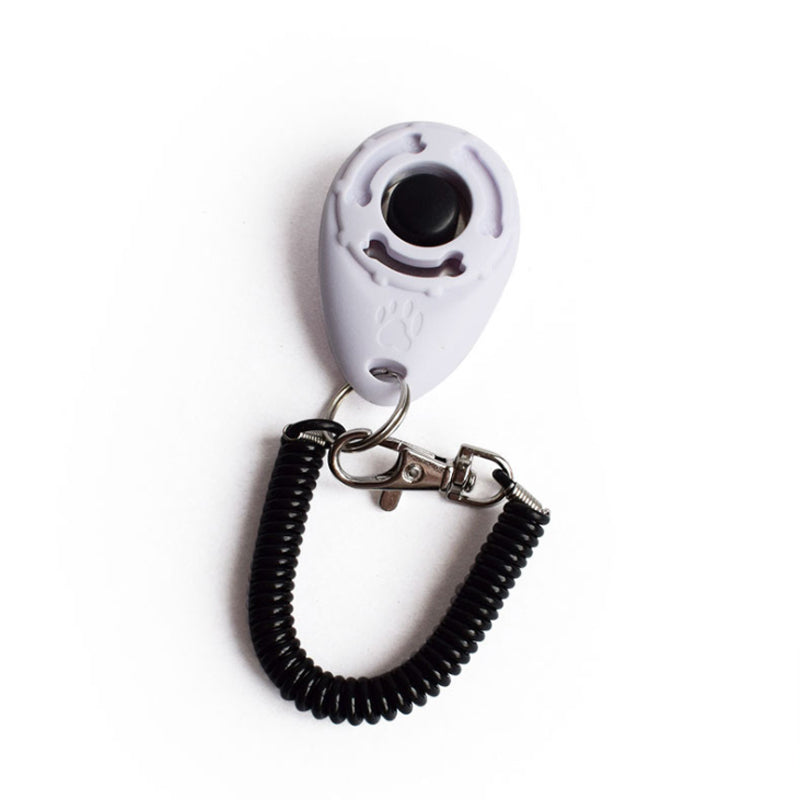 Dog Training Clicker with Wrist Strap white by HitMyNeed