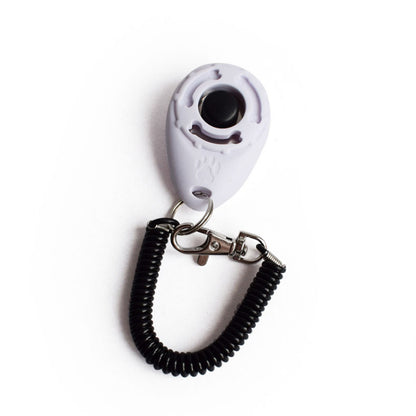 Dog Training Clicker with Wrist Strap white by HitMyNeed