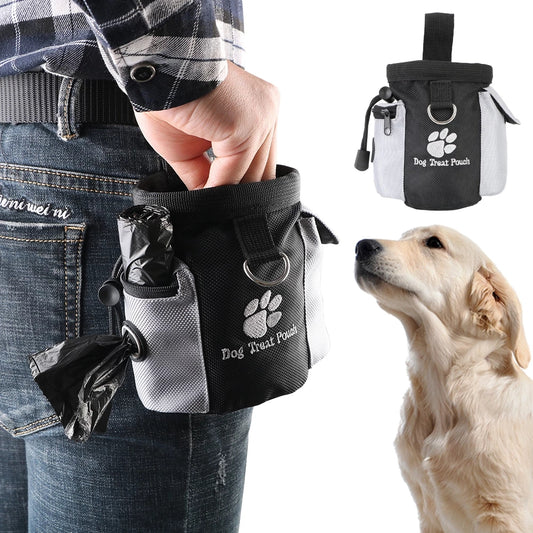 Dog Training Treat Bag with Poop Bag Holder by HitMyNeed