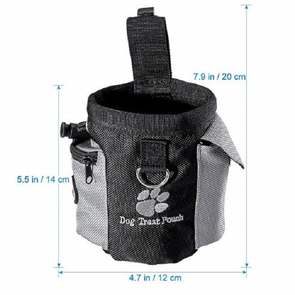 Dog Training Treat Bag with Poop Bag Holder by HitMyNeed