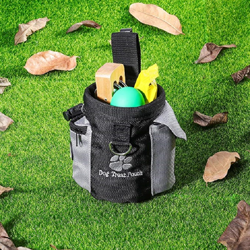 Dog Training Treat Bag with Poop Bag Holder by HitMyNeed
