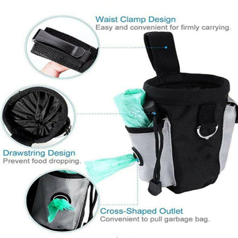 Dog Training Treat Pouch with Waste Bag Dispenser by HitMyNeed