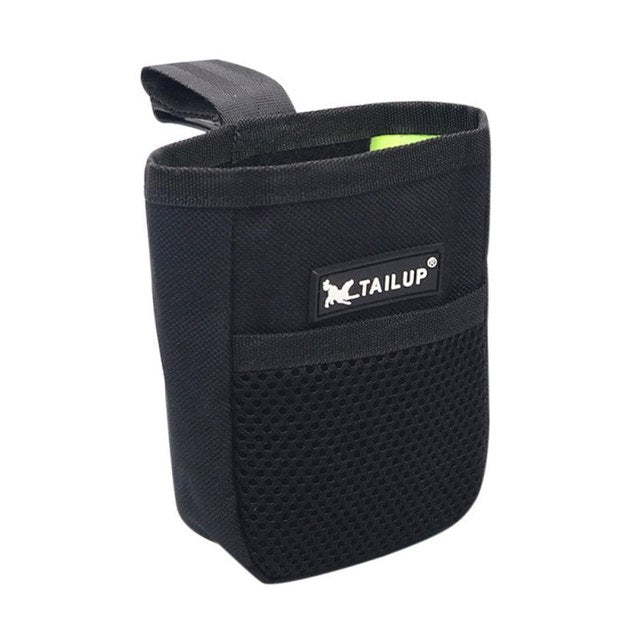 Dog Treat Pouch Snack Carrier with Belt Clip 02-black by HitMyNeed
