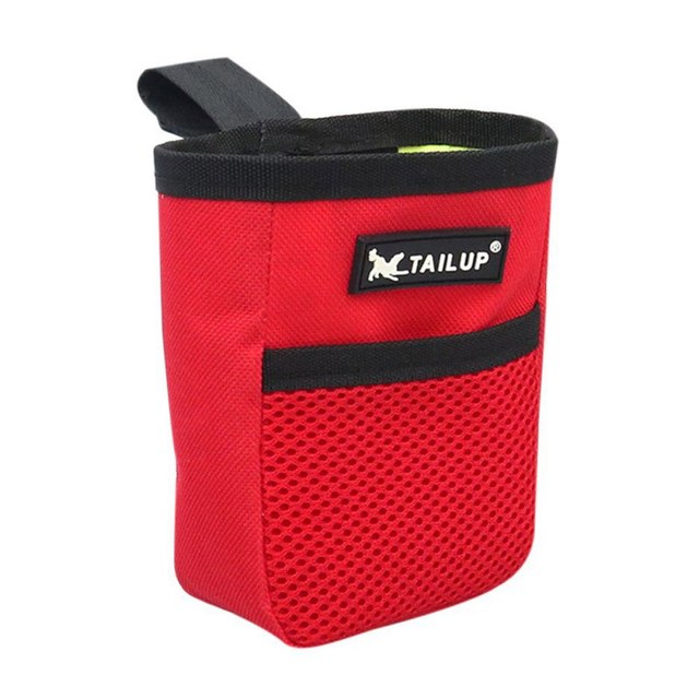 Dog Treat Pouch Snack Carrier with Belt Clip 03-red by HitMyNeed