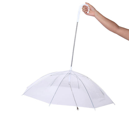 Dog Umbrella with Built-In Leash for Small Pets by HitMyNeed