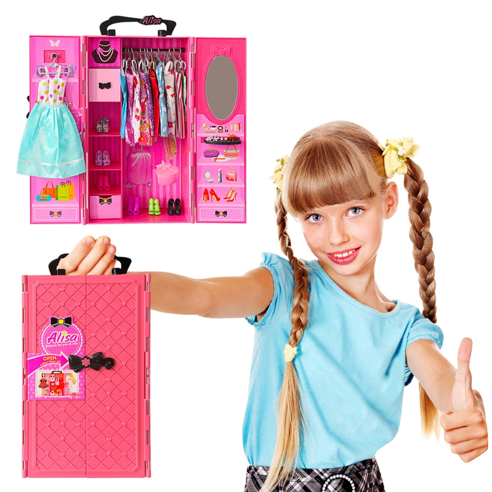 Doll Closet Clothes & Accessories Play Set by HitMyNeed