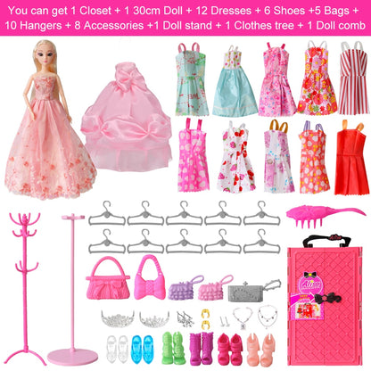 Doll Closet Clothes & Accessories Play Set by HitMyNeed