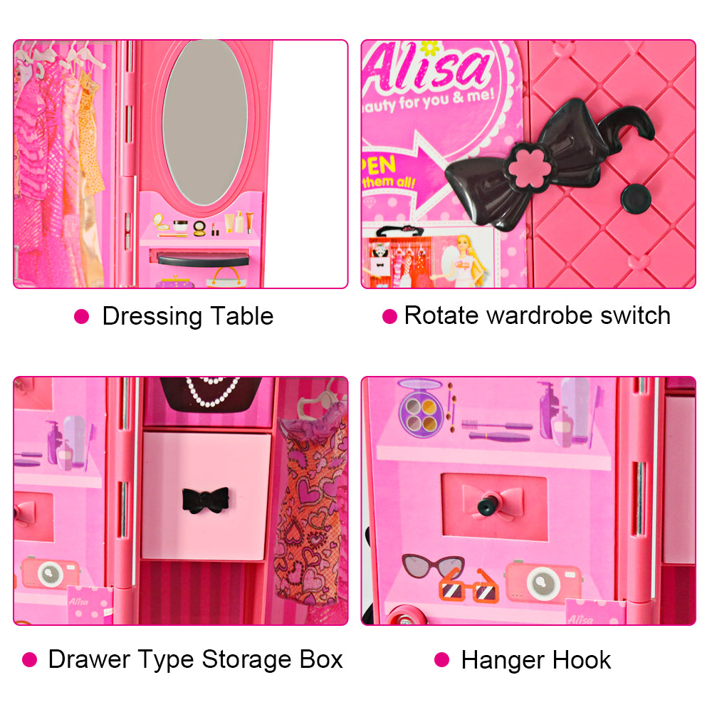 Doll Closet Clothes & Accessories Play Set by HitMyNeed