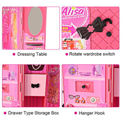 Doll Closet Clothes & Accessories Play Set by HitMyNeed