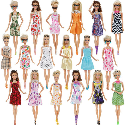 Doll Dress, Shoes & Accessories Set for 28-30cm Dolls by HitMyNeed