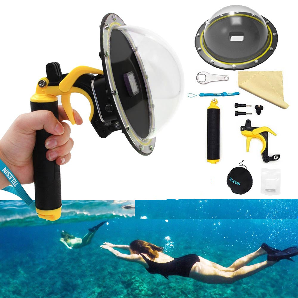 Dome GoPro Waterproof Lens with Handle and Clicker by HitMyNeed